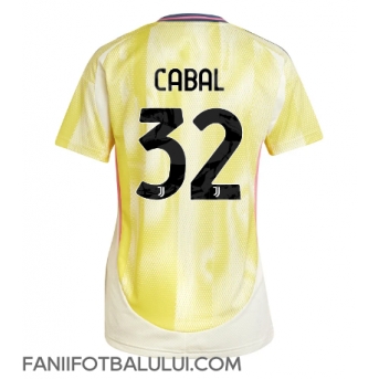 Juventus Juan Cabal #32 Tricou Fotbal Replică 2024-25 Femei Deplasare
